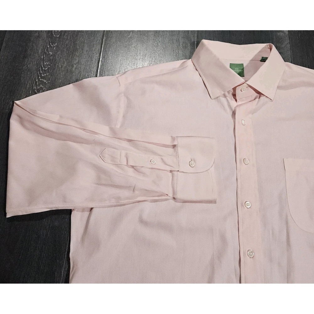 Sid Mashburn Oxford Shirt Men XL Pink Button Up Preppy Formal Smart Evening